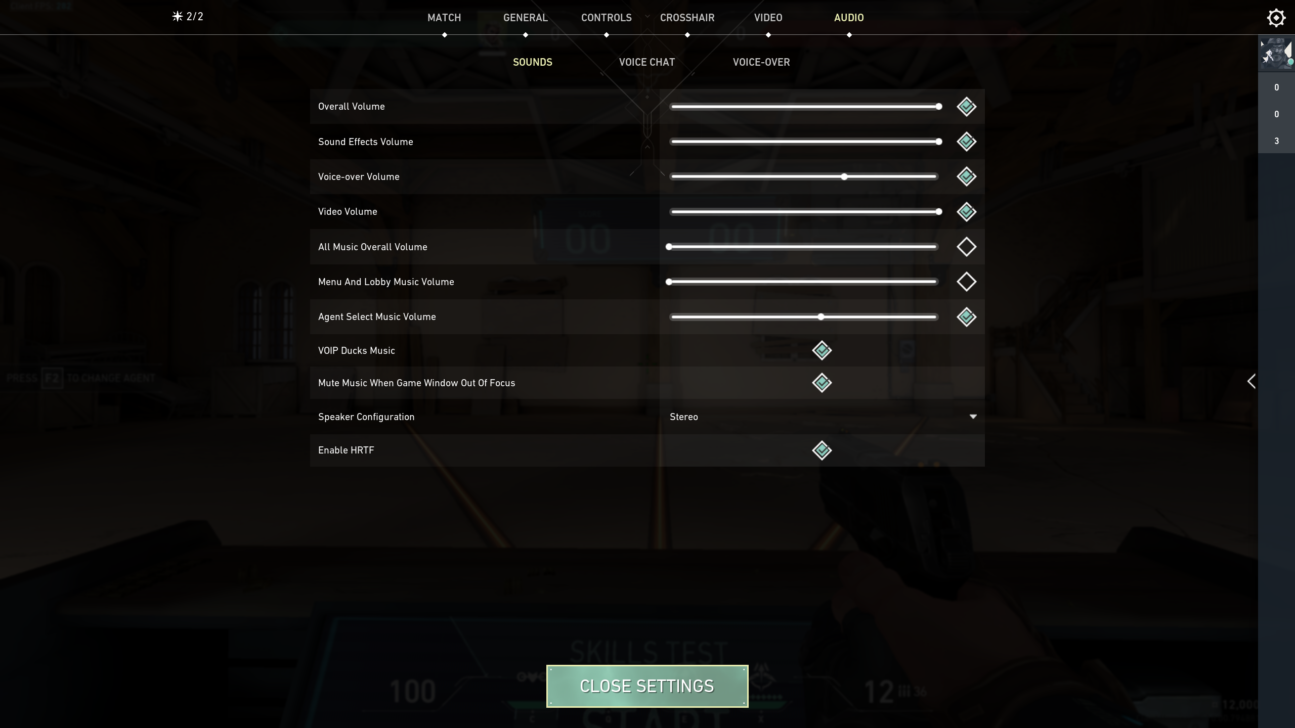 Audio Settings for Footstep Accuracy and Spatial Awareness