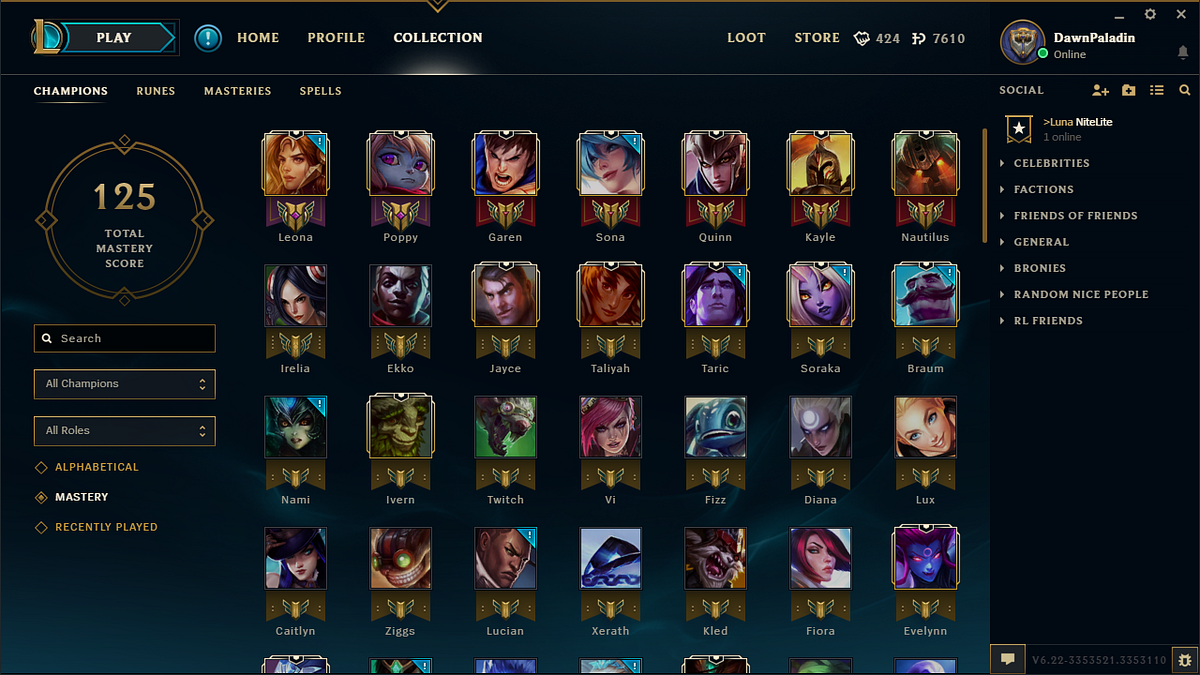Drafting a Champion Pool That Covers Every Team Comp
